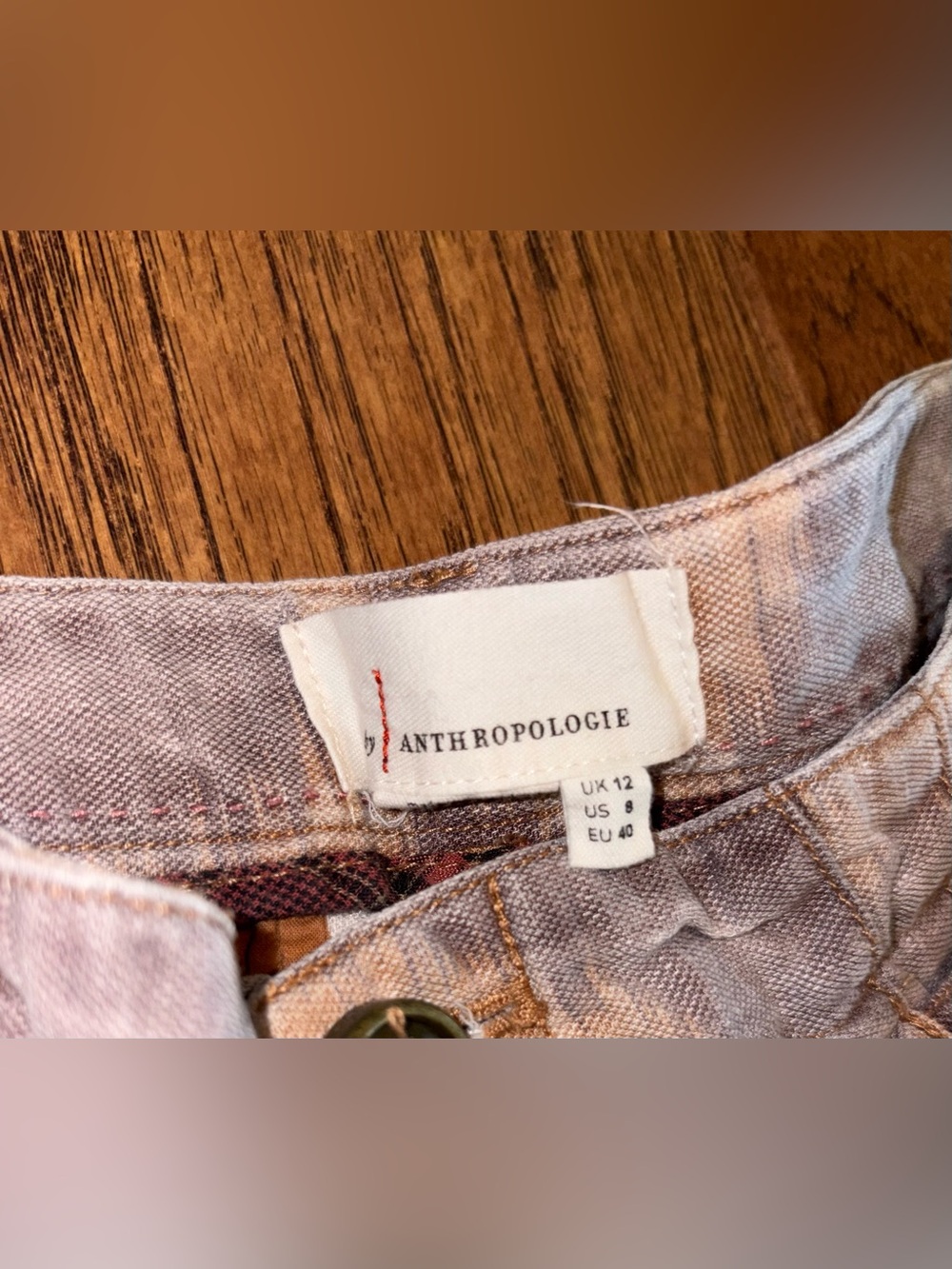 Anthropologie Tamarind Trousers Linen Giraffe Print Joggers Pants Size 8 - Picture 5 of 13